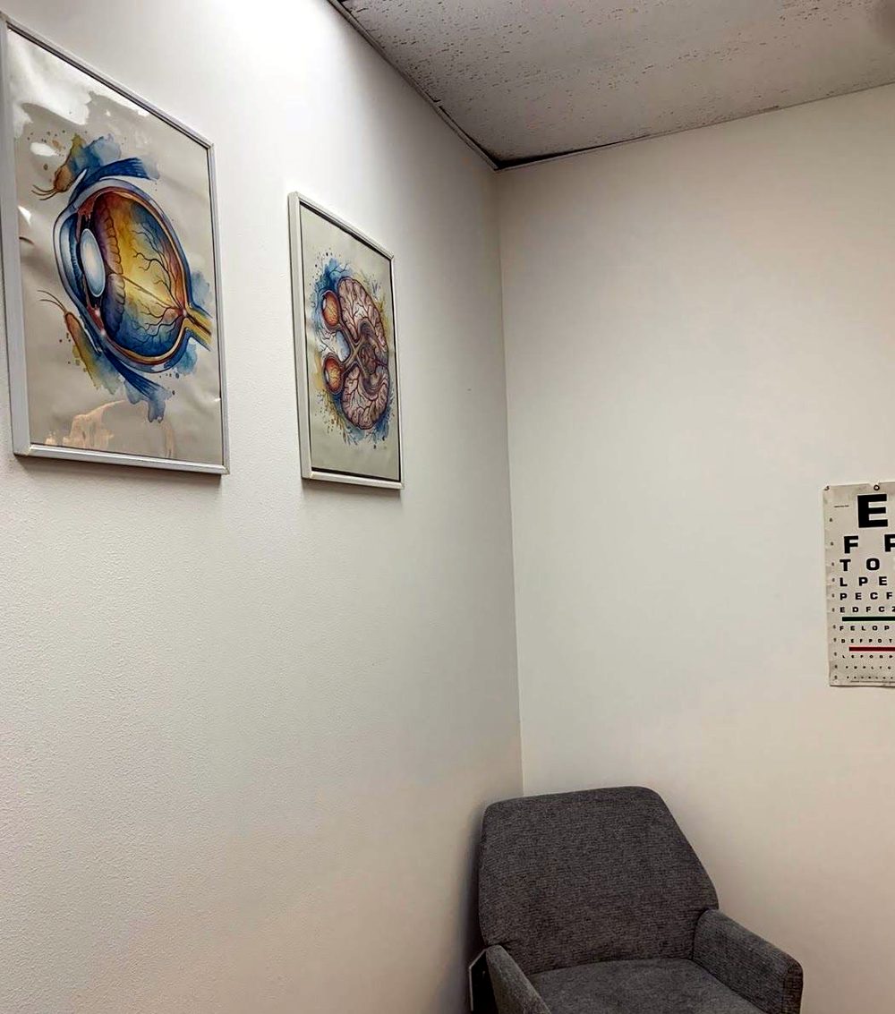 Consulting room at AmaQaphelo EyeCare