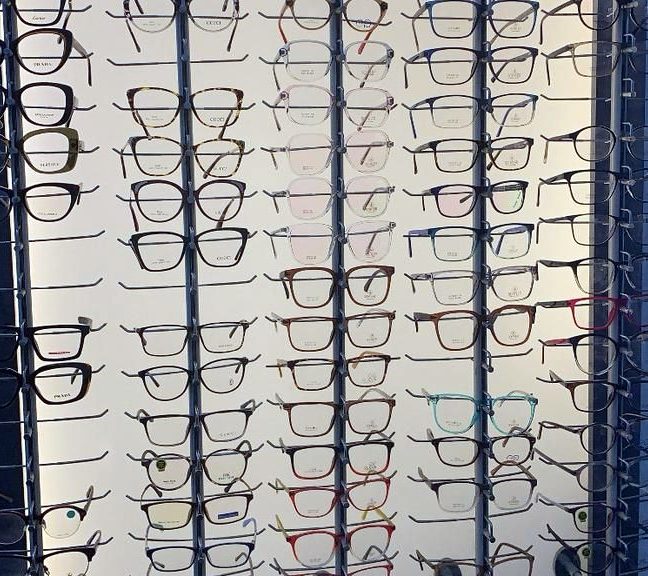 Frames on display