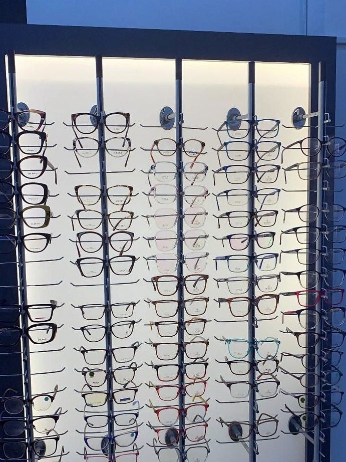 Frames on display at AmaQaphelo EyeCare